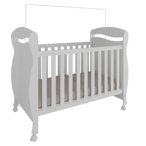 Berço Americano Júnior Mini Cama 3 em 1 Branco